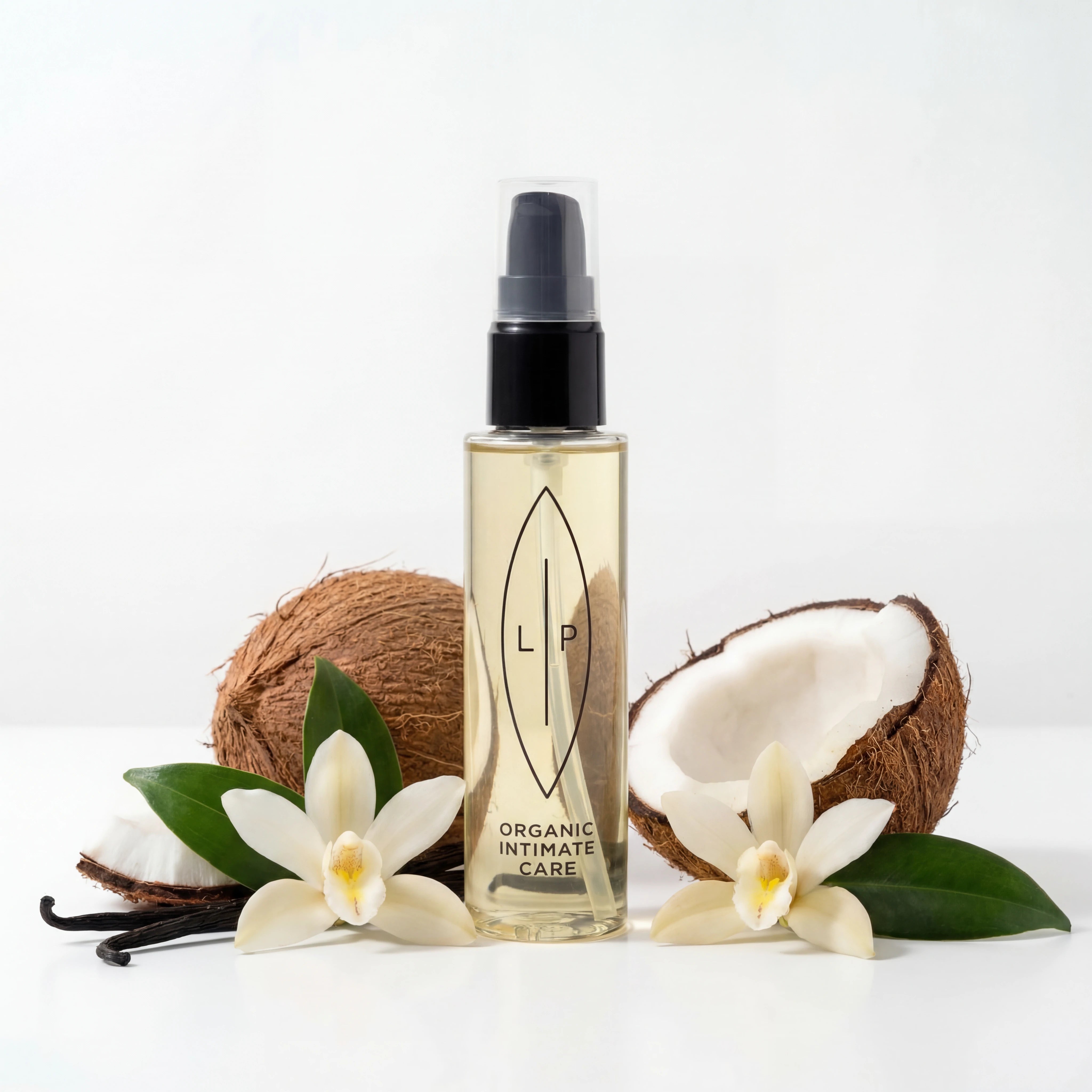 Reinigendes und pflegendes Intimöl | Kokosnuss + Vanille